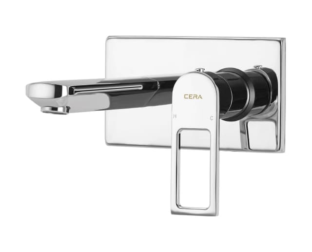 Winslet wall mounted single lever basin mixer