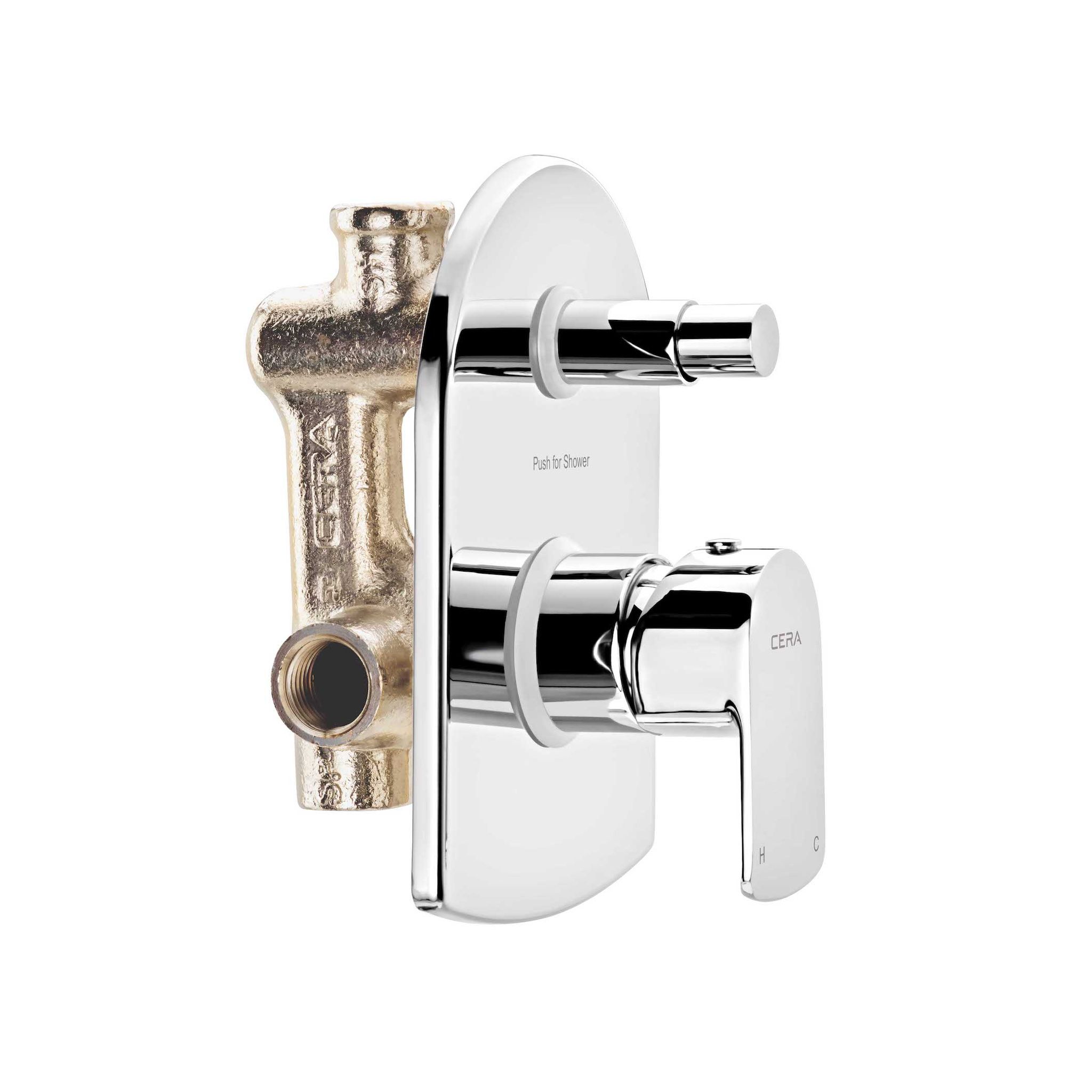 Chromo single lever concealed diverter