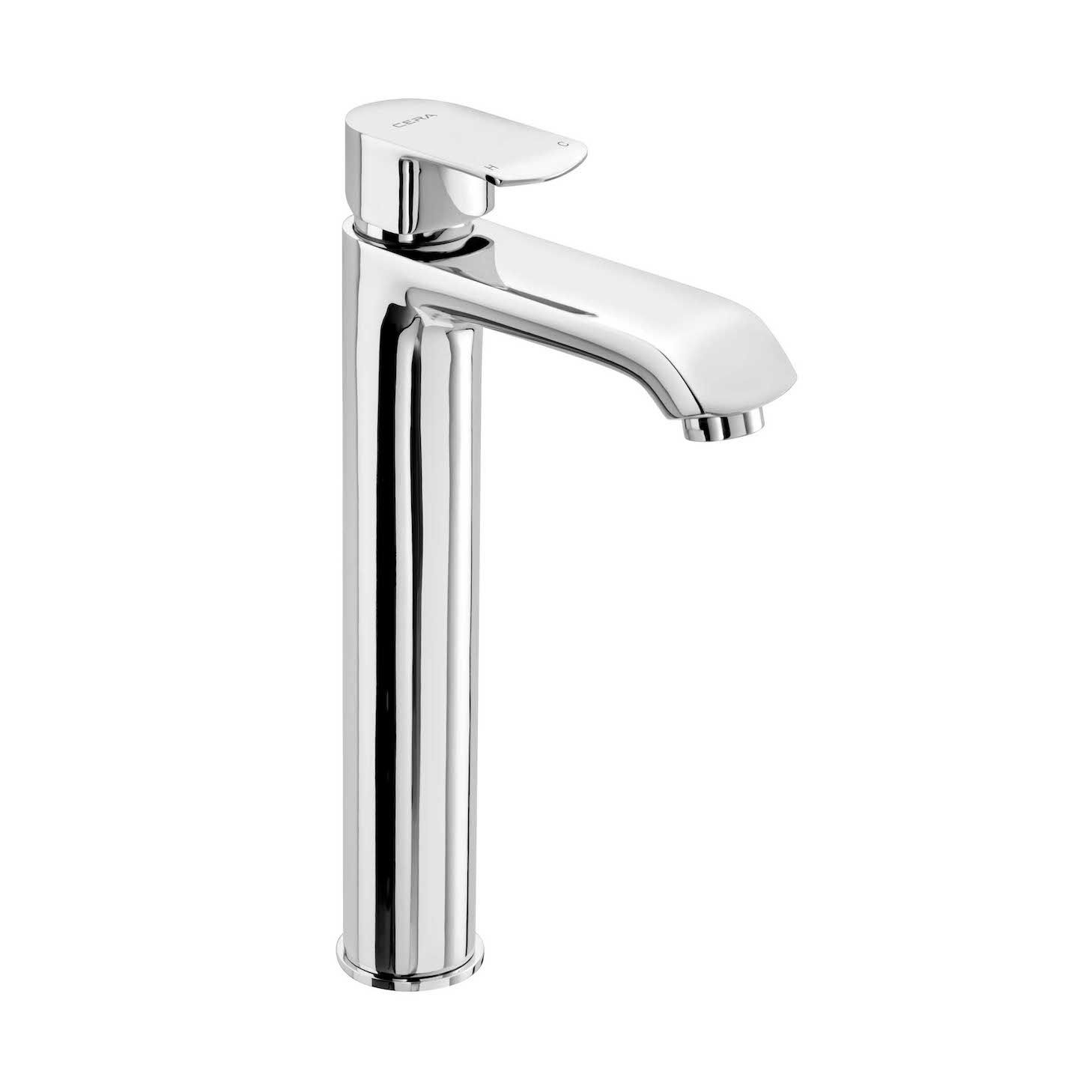 Chromo single lever extended basin mixer