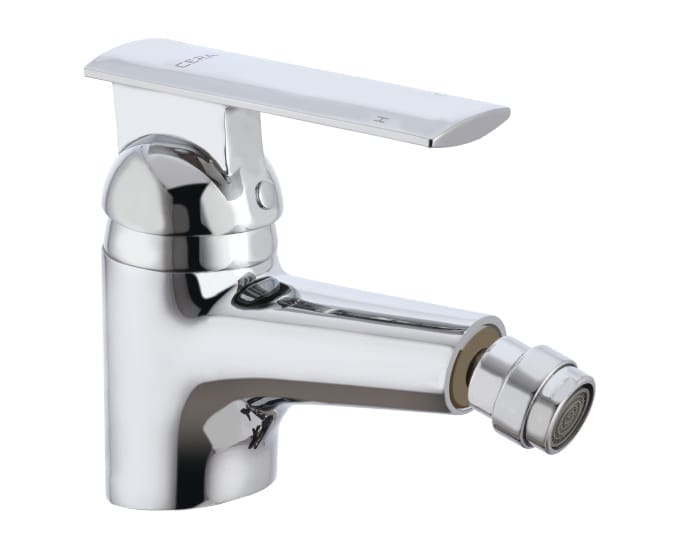 Titanium single lever bidet mixer