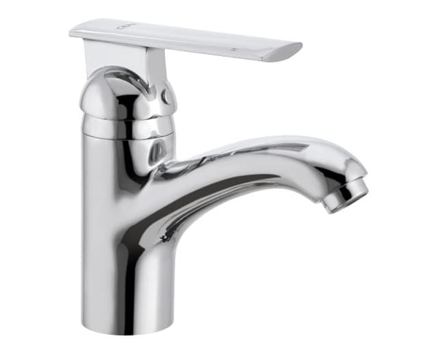 Titanium single lever basin mixer