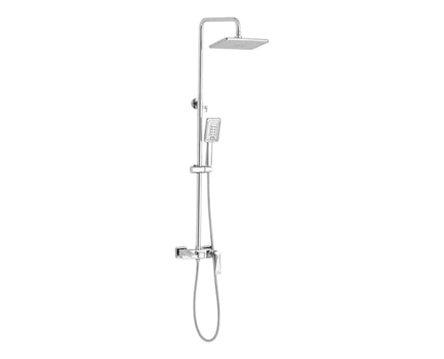 Bath Shower Mixer System Chrome