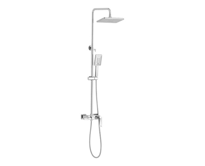 Bath Shower Mixer System Chrome