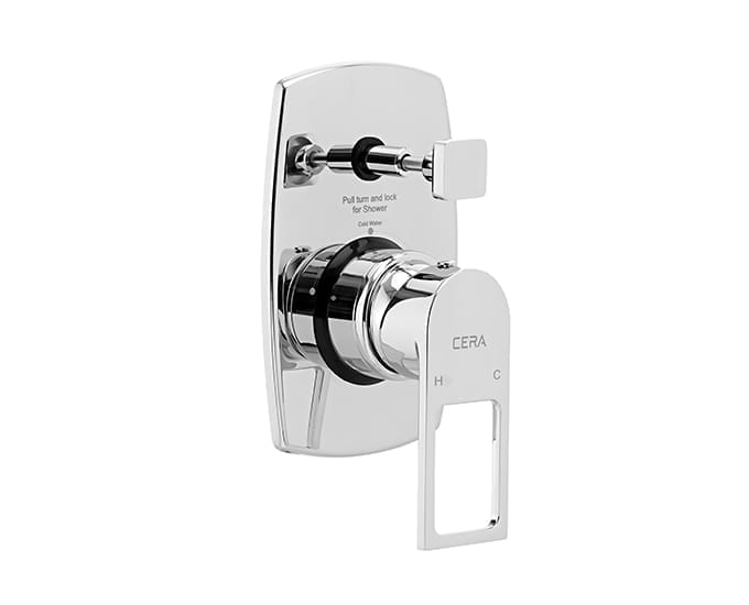 5 - Way (3 inlets + 2 outlets) single lever concealeddiverter system