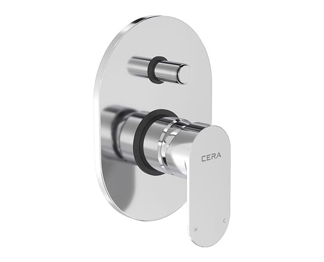 Curve Push type single lever concealed diverter