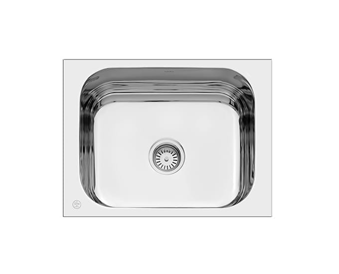 QUATRINO Single Bowl Sink 24x18 Gloss