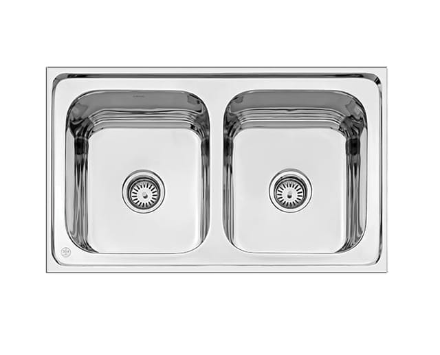 QUATRINO Double Bowl Sink 33x20 Gloss