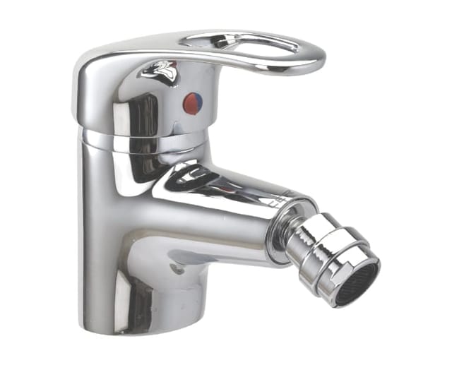 Carbon single lever bidet mixer