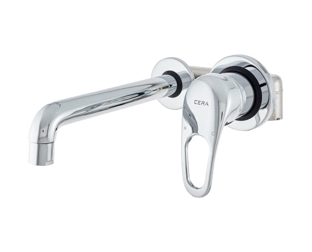 Carbon single lever basin mixer