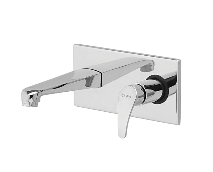 Wall mounted basin spout