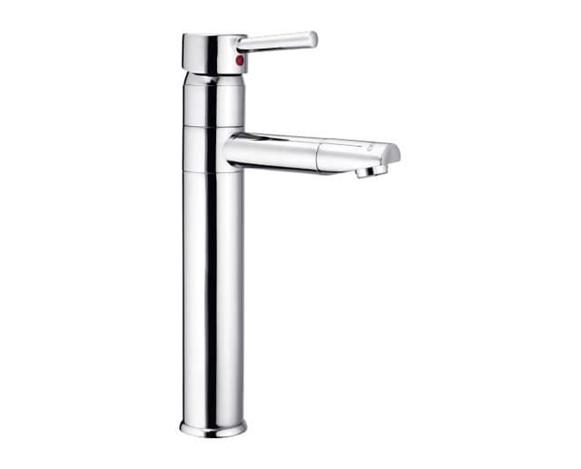 Single lever extended basin mixer