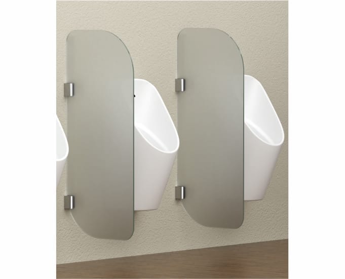 Straight Urinal Glass Partition - 10 MM